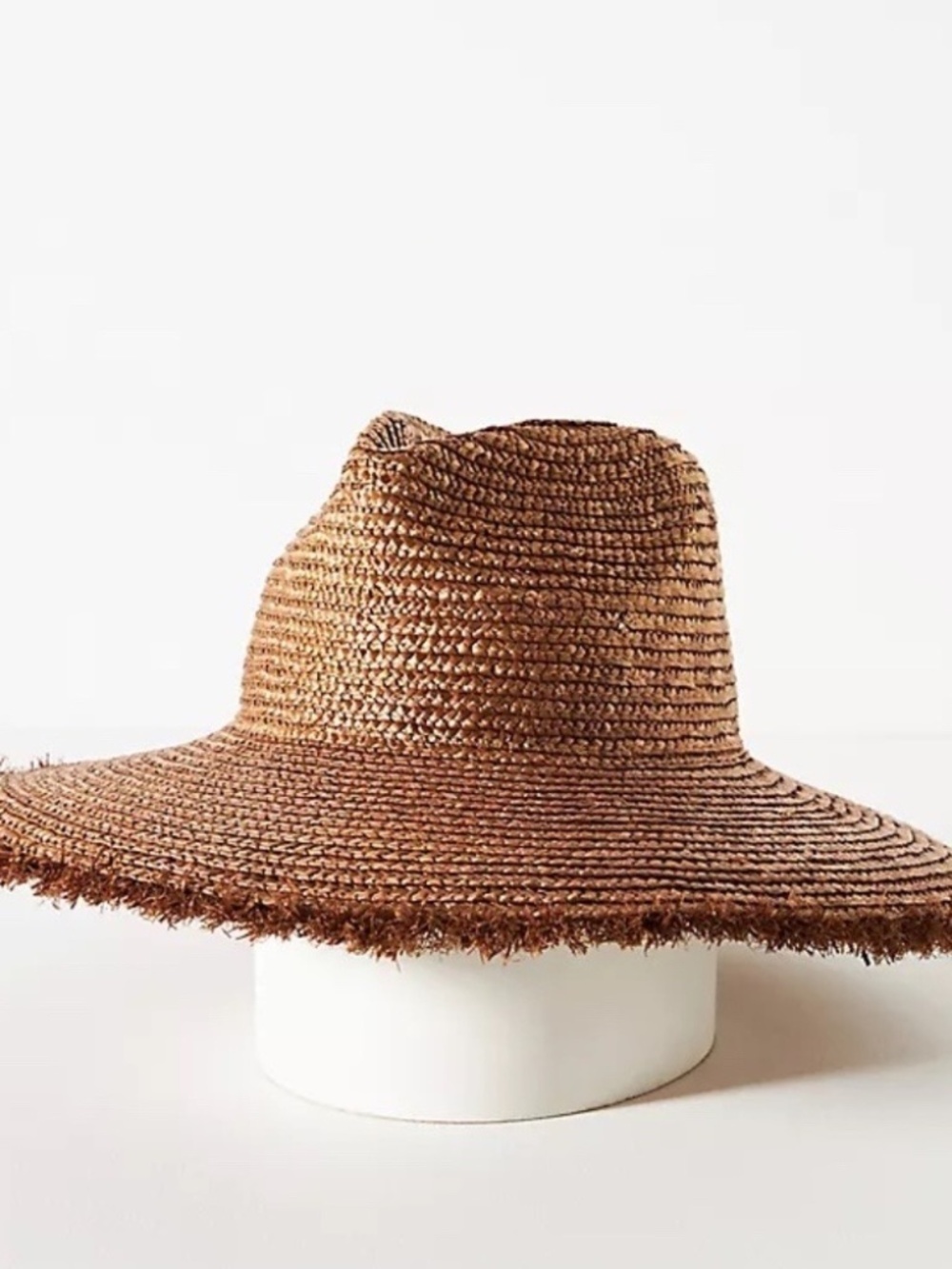 NWT San Diego Hat Co. Wheat Straw Fringe Raffia Sun  Hat